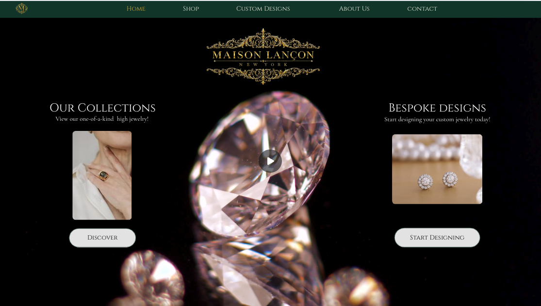 Maison Lançon Jewelry website preview